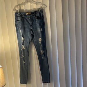 Distressed Blue Women's Jeans